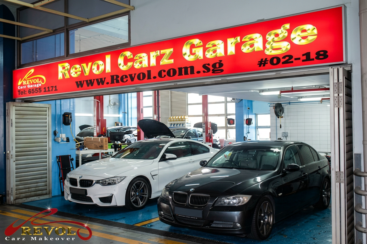 Revol Carz one-stop car care facility in Singapore