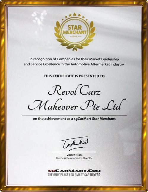 SGCarMart Star Merchant Award