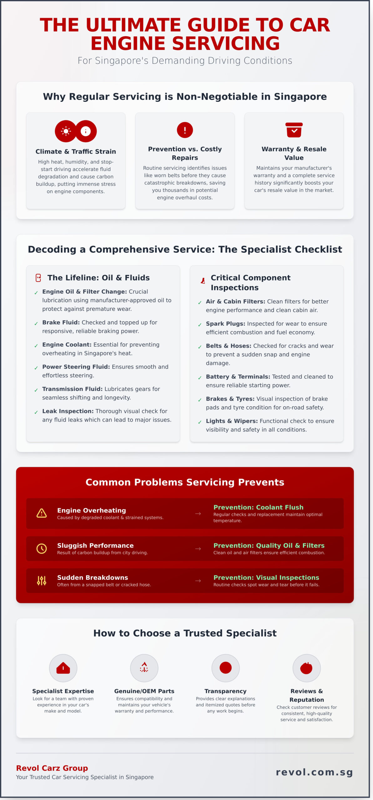 Car Engine Servicing Singapore: The Ultimate Guide for a Healthy Engine - Infographic