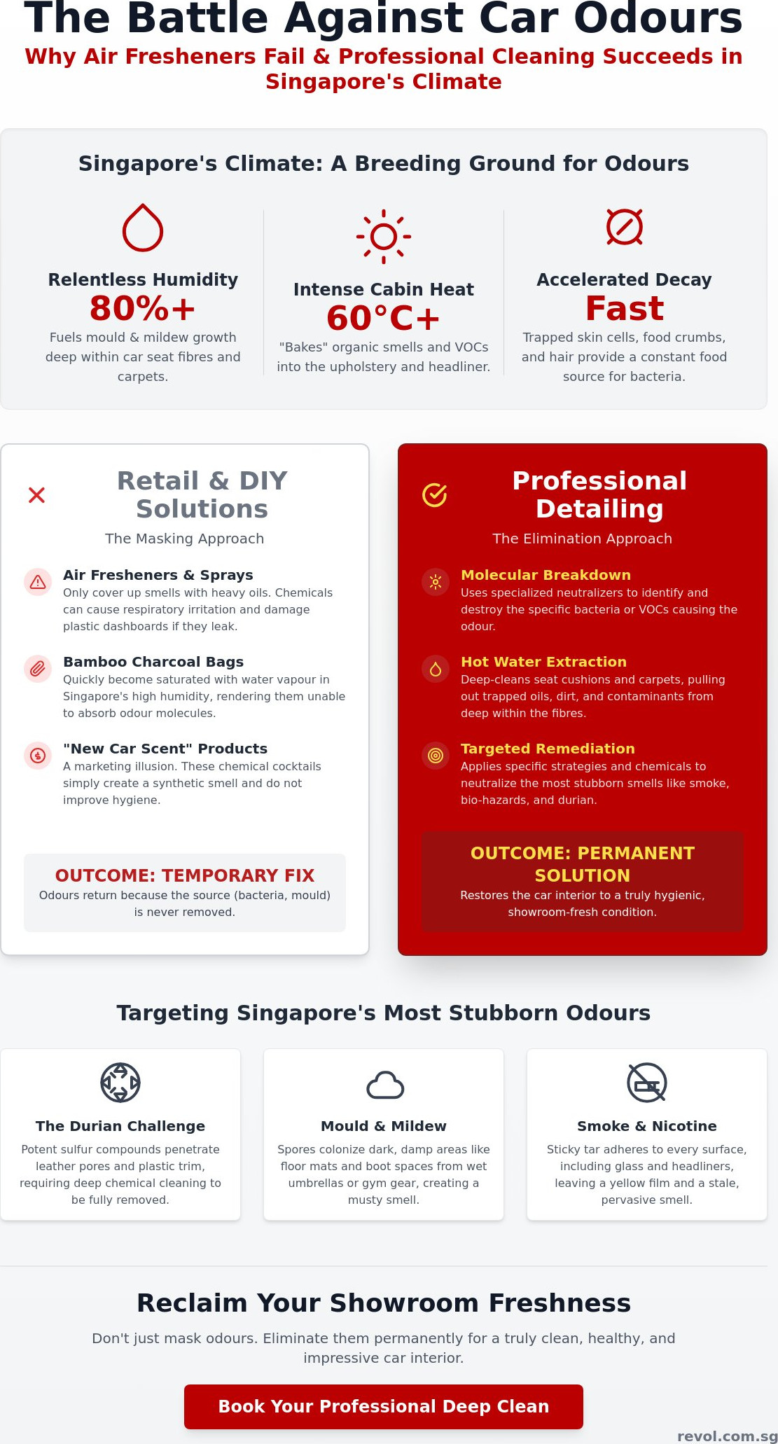 Car Odour Removal Singapore: The Ultimate Guide to a Showroom-Fresh Interior infographic