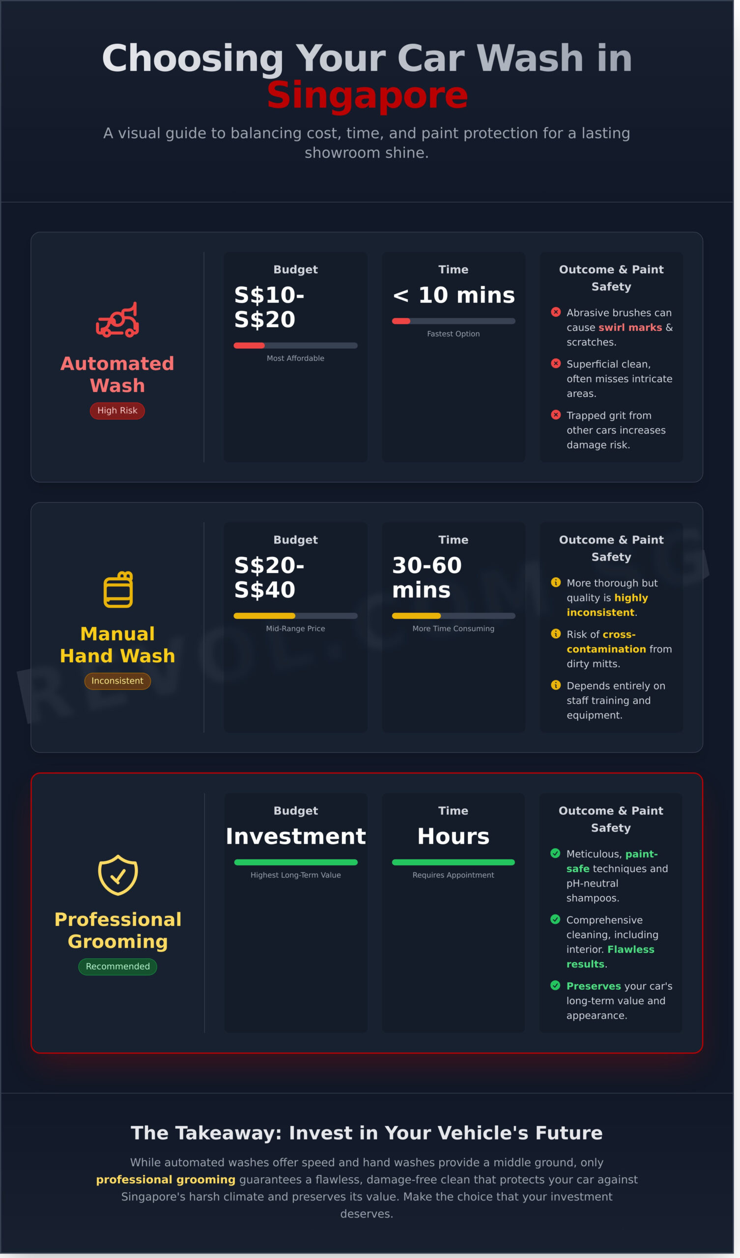 Car Wash in Singapore: The Ultimate Guide to Choosing the Right Service - Infographic