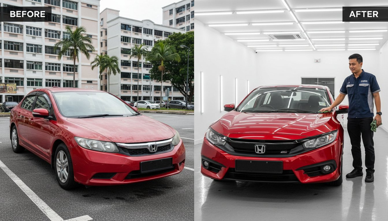 Faded Car Paint Repair Cost in Singapore: Restoration vs. Respray Guide