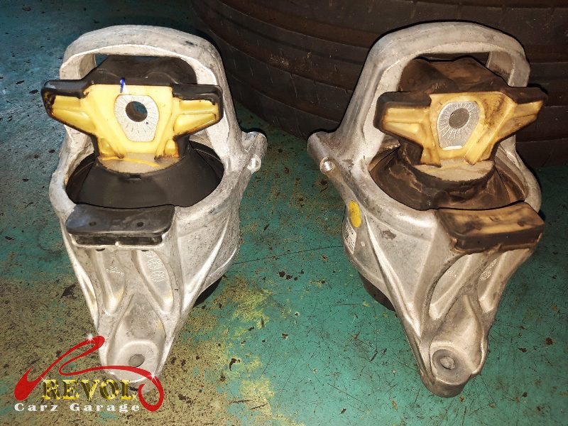 The new genuine Audi-spec engine and transmission mounts ready to fit.