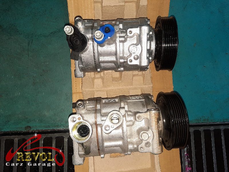 The aircon system checked on the Audi Q3, the compressor not building pressure.