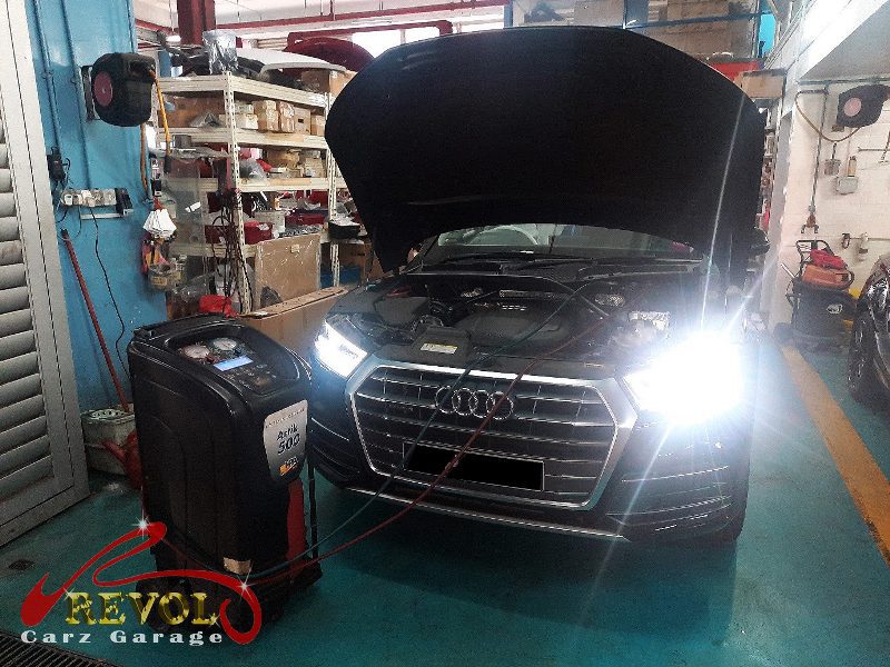 The new genuine Audi-spec compressor and receiver-drier ready to fit.
