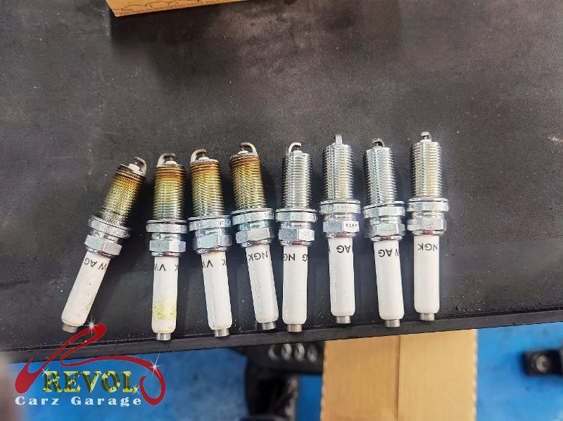 A full set of new genuine Audi spark plugs and fresh air and cabin filters going in.