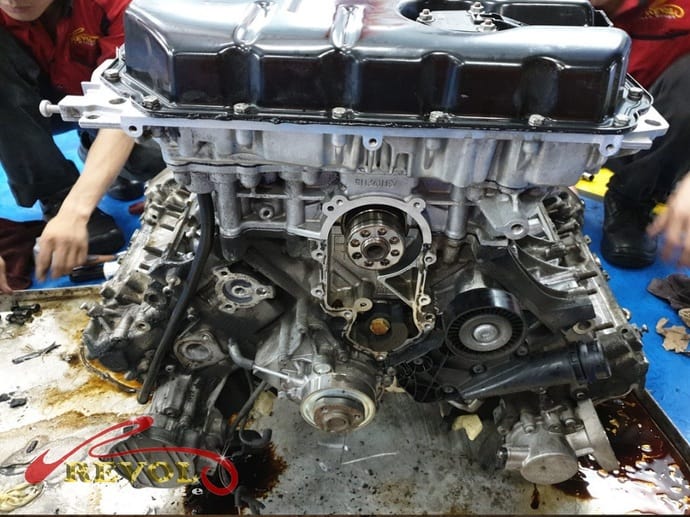 The timing oil seal renewed during the reseal.
