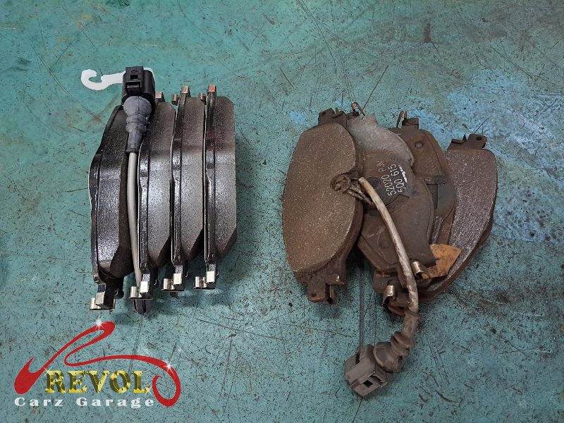 The brakes and underbody checked over on the lift.