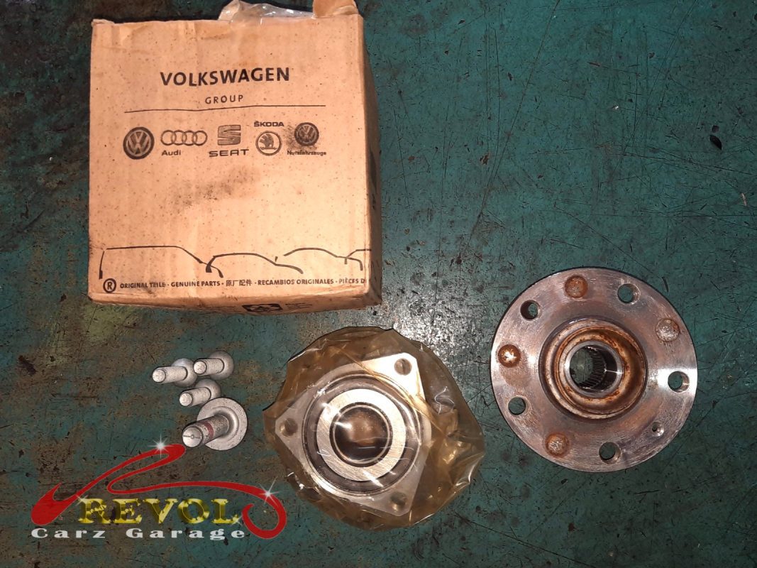 The new genuine Audi-spec wheel bearing ready to fit.