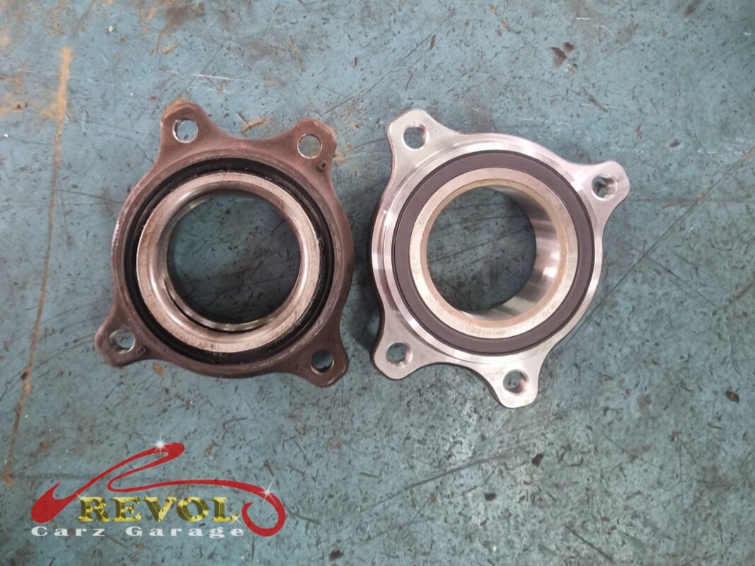 The new Audi-spec hub bearing unit ready to fit.