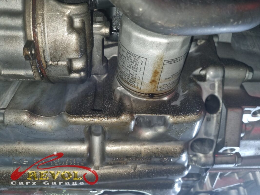 The cracked oil separator removed from the engine.