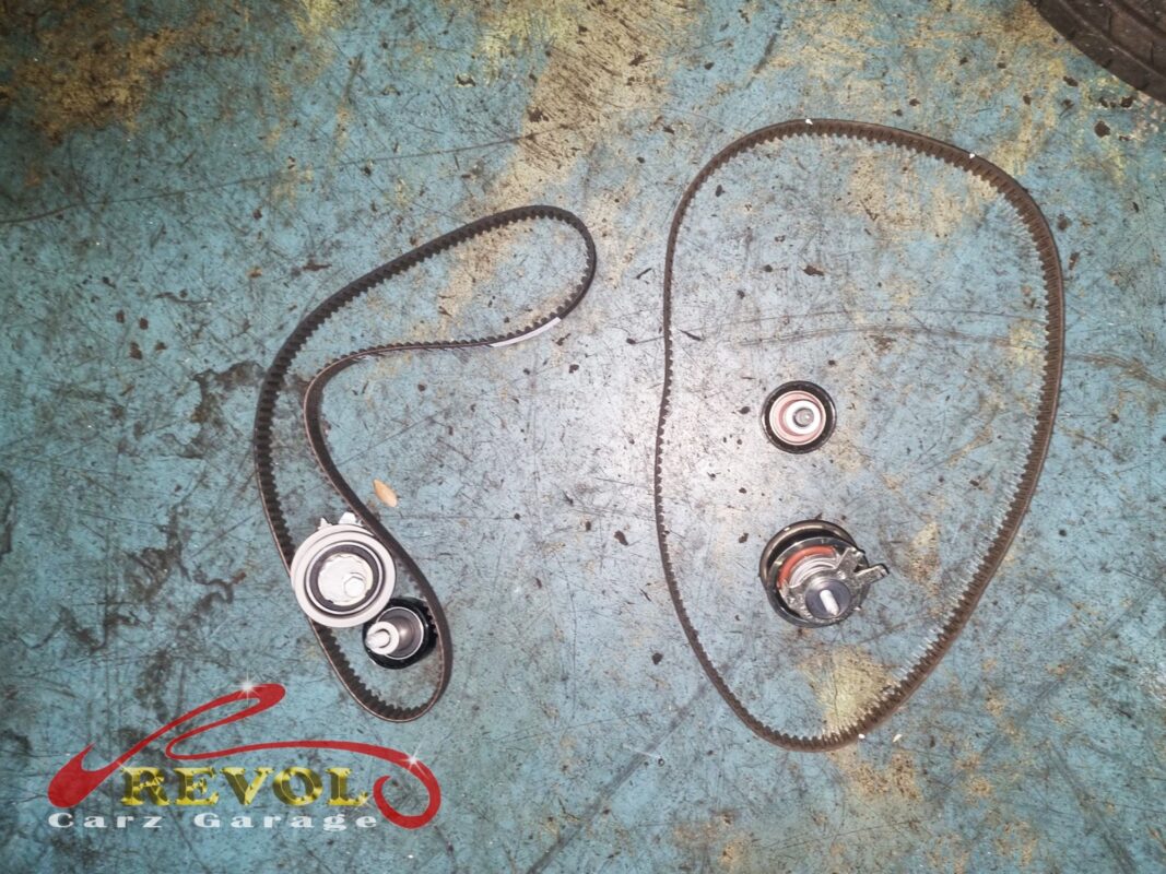 Belt routed and tensioned correctly across the accessory drive.