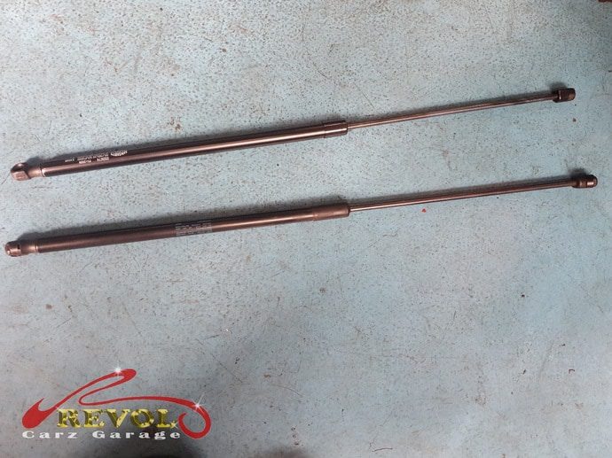 The check on the lift, the noise traced to the worn rear wheel bearings.