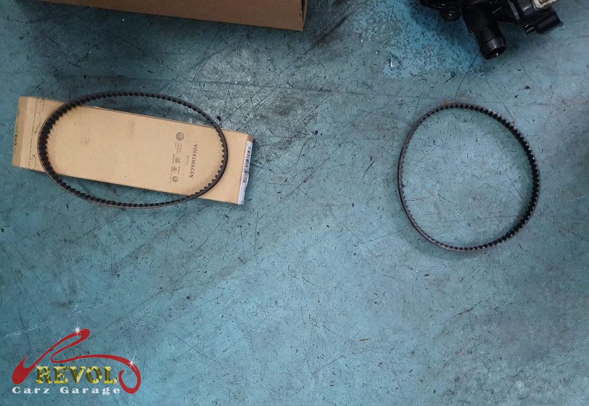 The cooling system pressure-tested, the coolant pump module found corroded.