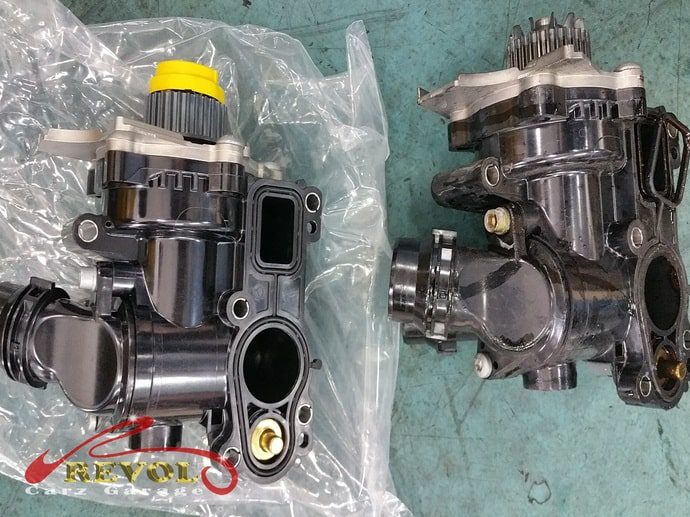 The corroded cylinder head removed for replacement.