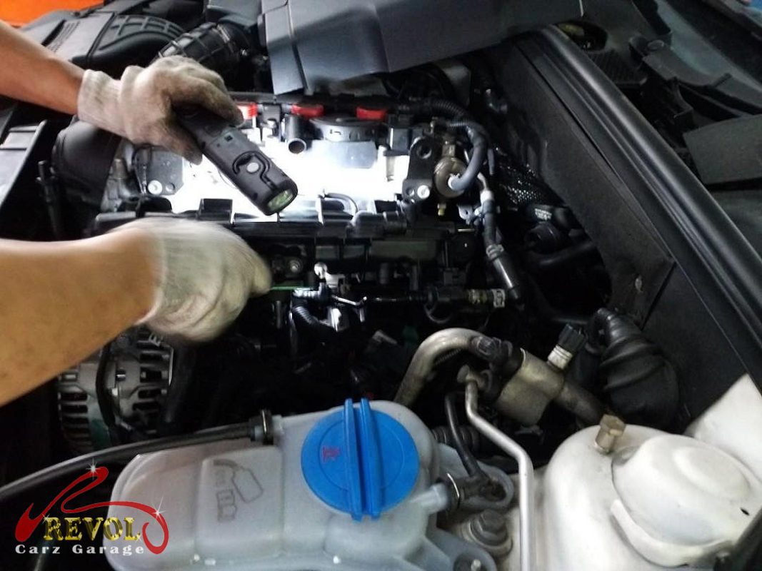 The fault codes cleared and the engine running smoothly.