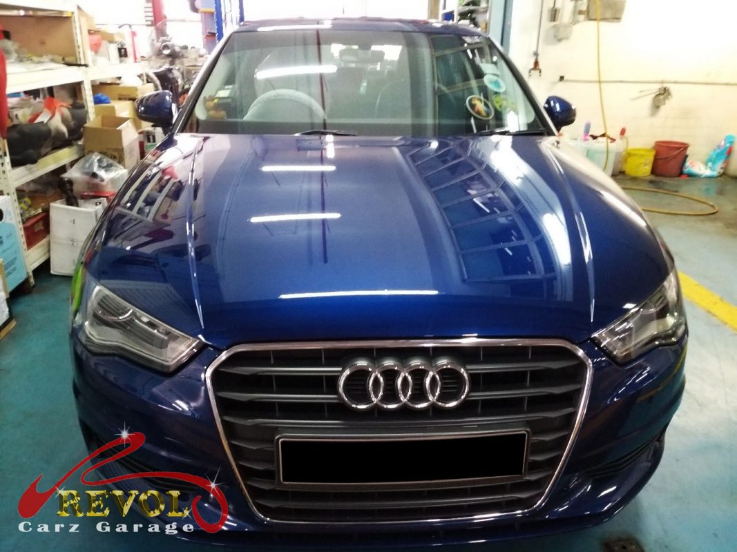The service completed and the car ready for the road.