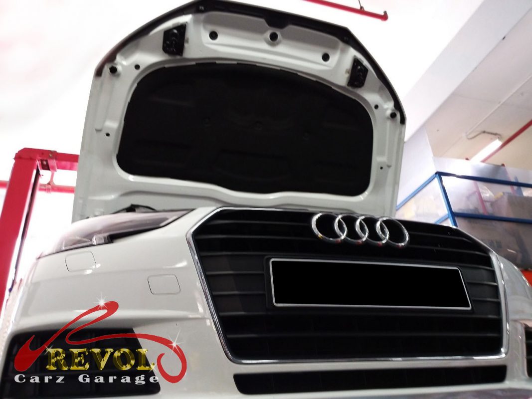 The aircon system checked on the Audi A4, the compressor not building pressure.