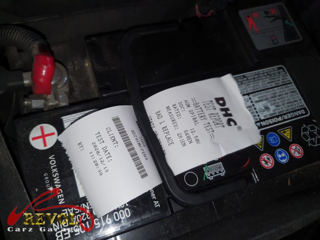 The air and cabin filters replaced during the service.
