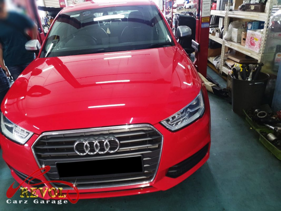 The new genuine Audi-spec wheel speed sensor ready to fit.