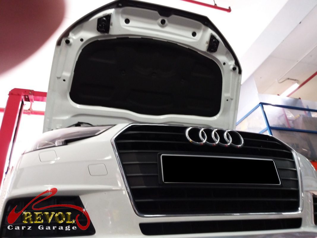 The aircon system checked on the Audi A4, the compressor not building pressure.