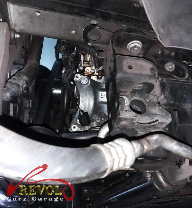 The aircon system checked on the Audi A7, the compressor not building pressure.