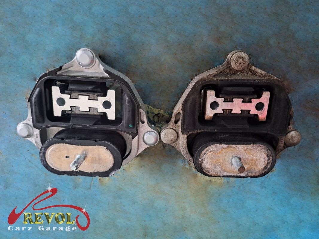 The new genuine Audi-spec engine and transmission mounts ready to fit.