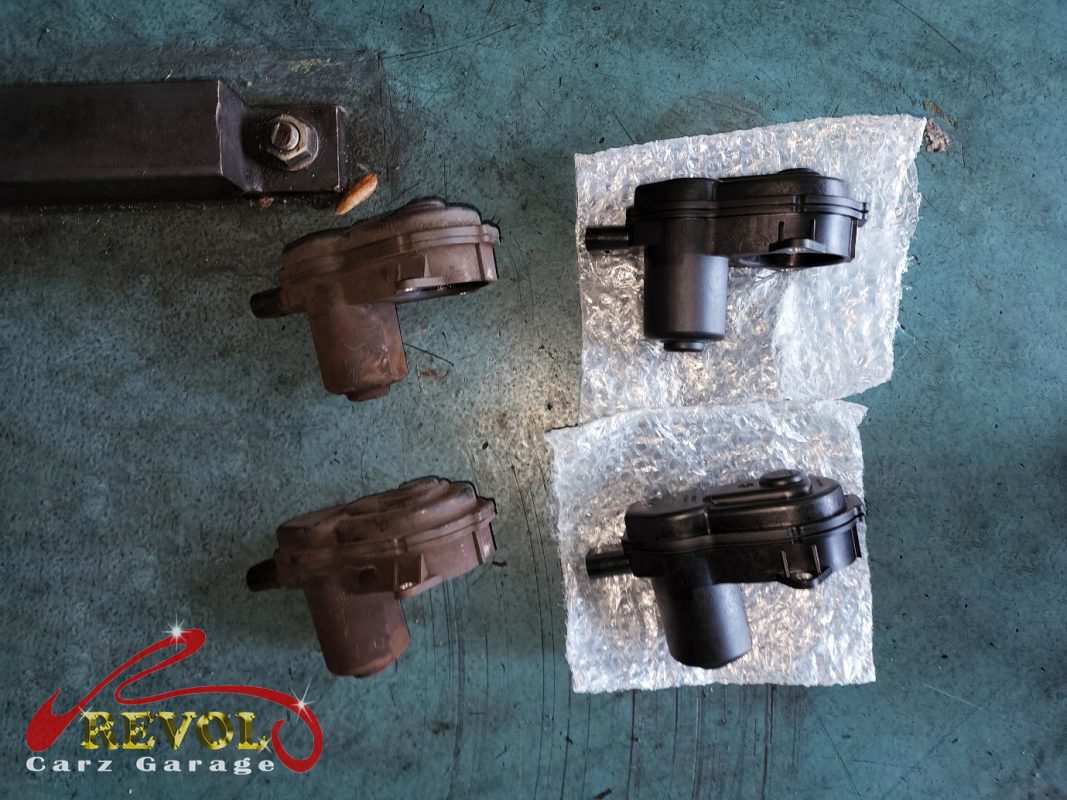 The new genuine Audi-spec brake booster actuator ready to fit.