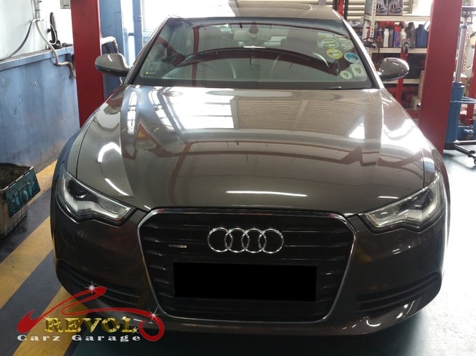 Audi A6 at the workshop, in with power loss and a gear-shift problem.