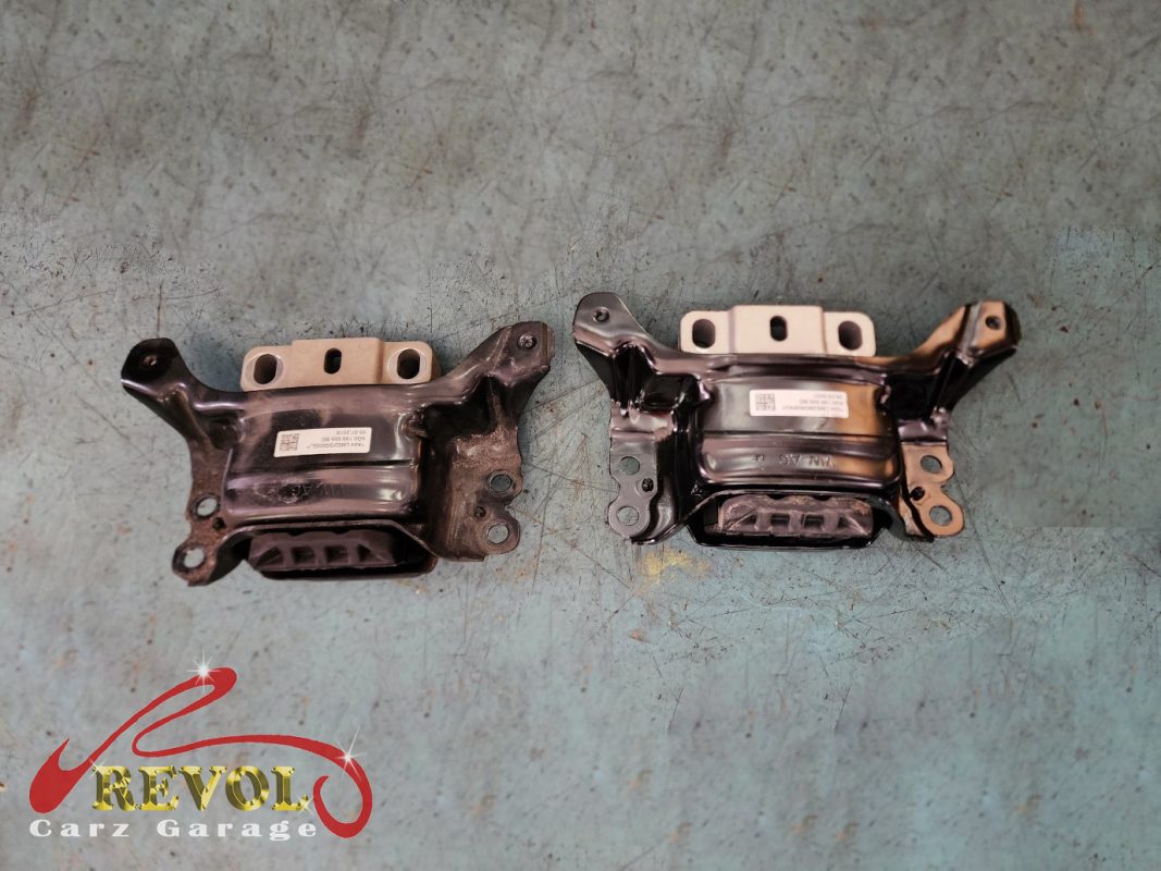 The drivetrain settled on the new mounts and the car ready for the road.