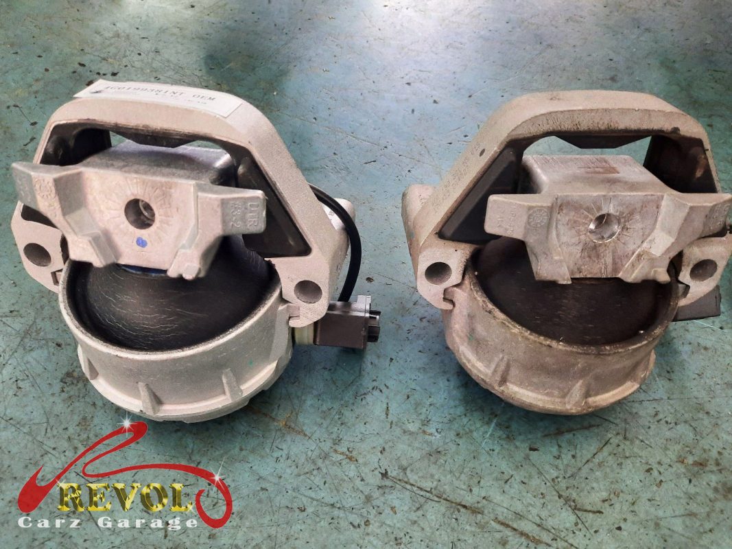 The new genuine Audi-spec engine and transmission mounts ready to fit.