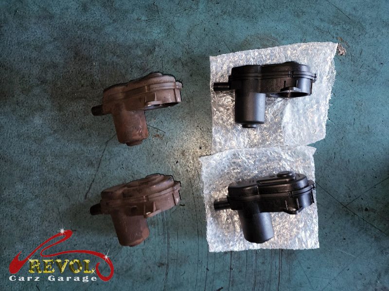 The new genuine Audi-spec brake booster actuator ready to fit.