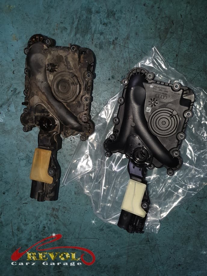 The engine flushed over several rounds to clear every trace of coolant.