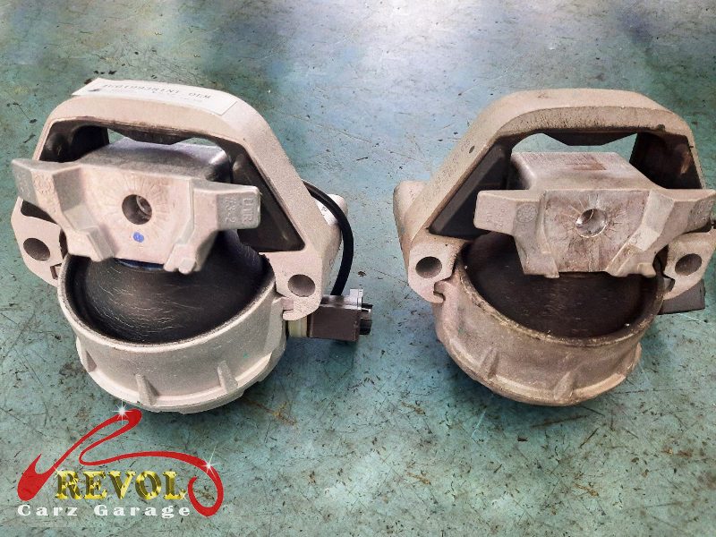 The new genuine Audi-spec engine and gearbox mounts ready to fit.