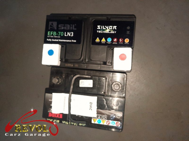 The new battery of the correct type fitted and registered to the car's energy management.