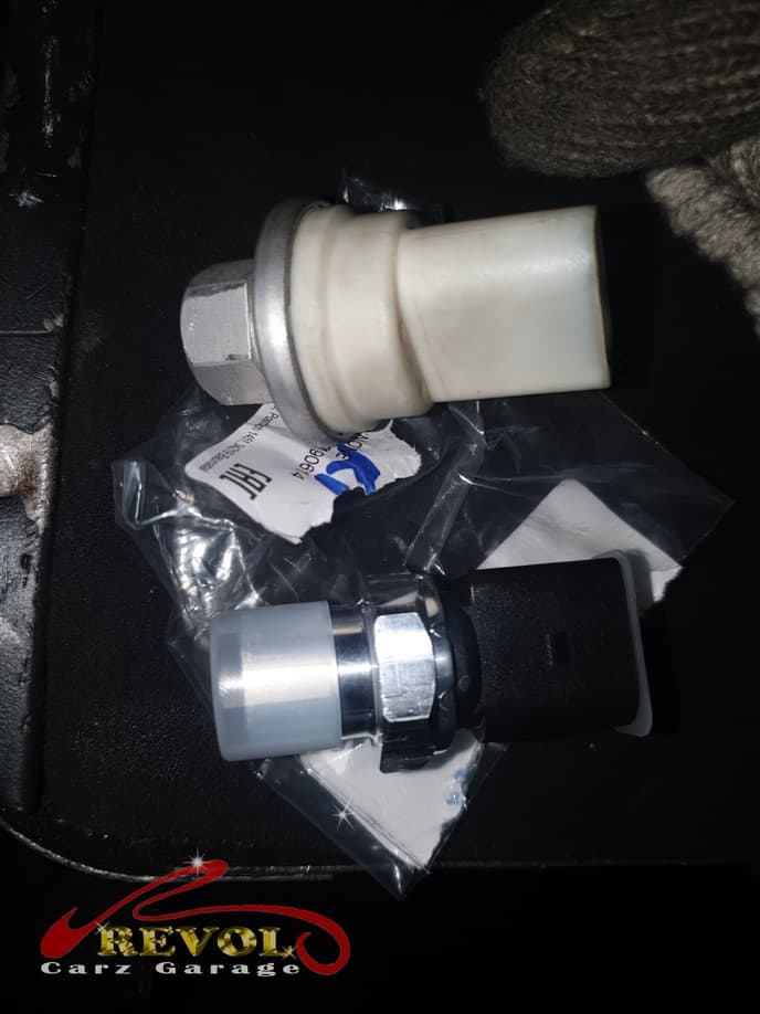 The new genuine Audi-spec expansion valve installed and the system recharged.