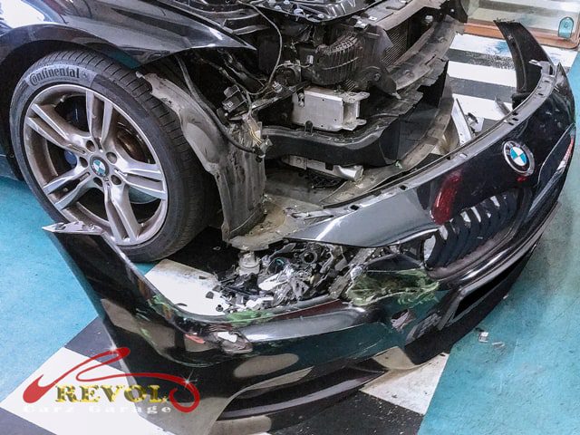 The damage assessed and the repair scope built for the insurance claim.
