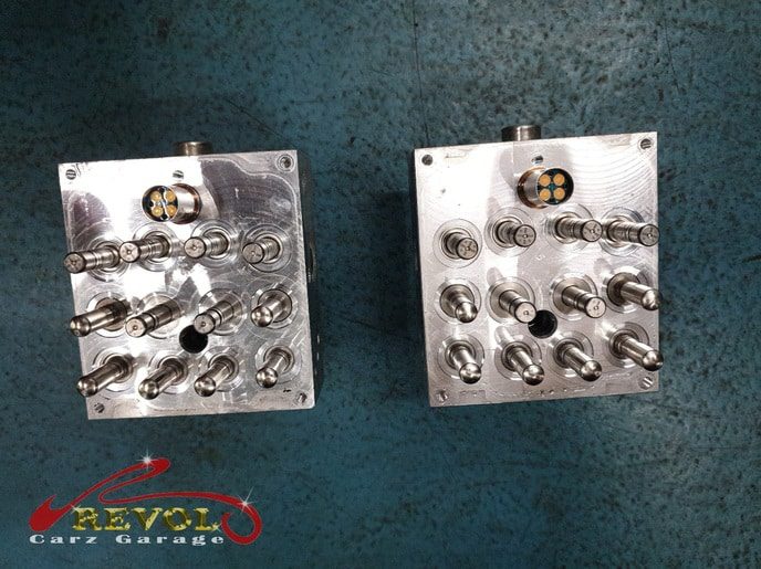 The faulty ABS pump control unit removed from the car.