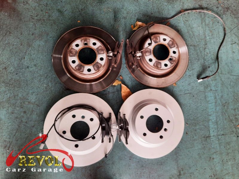 The brakes bedded in and the car ready for the road.