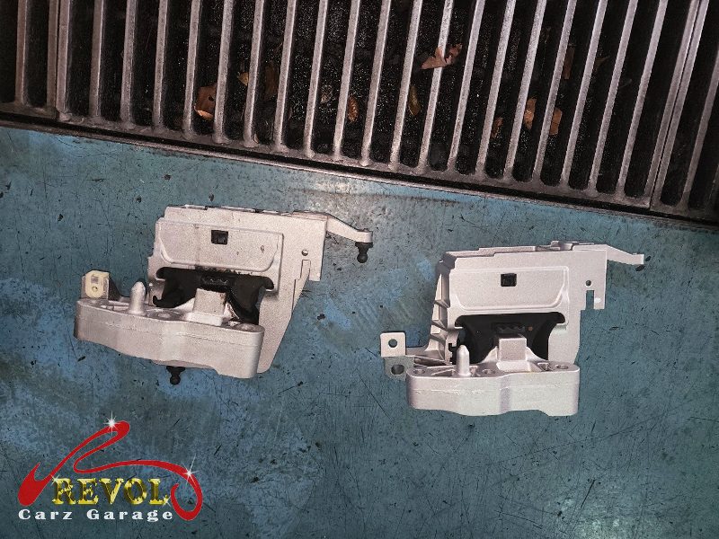 The new genuine BMW-spec engine and transmission mounts ready to fit.