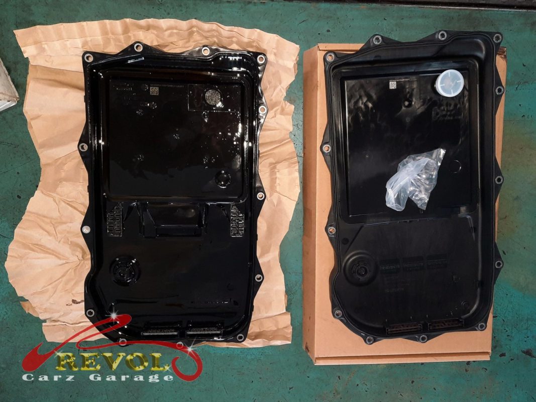 The new genuine ZF pan-and-filter assembly ready to fit.