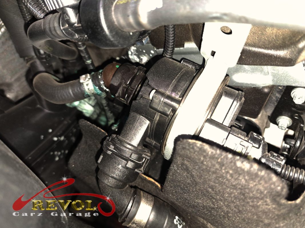 The cooling system checked on the BMW 530i with the engine overheating.