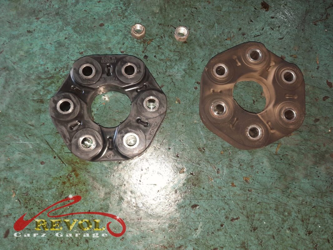The new BMW-spec centre support bearing and mounting ready to fit.