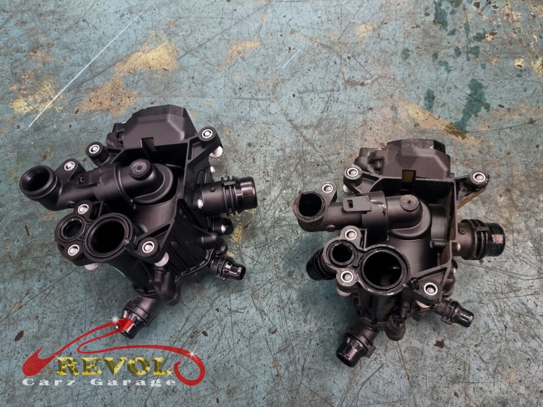 The new BMW-spec thermostat ready to fit.