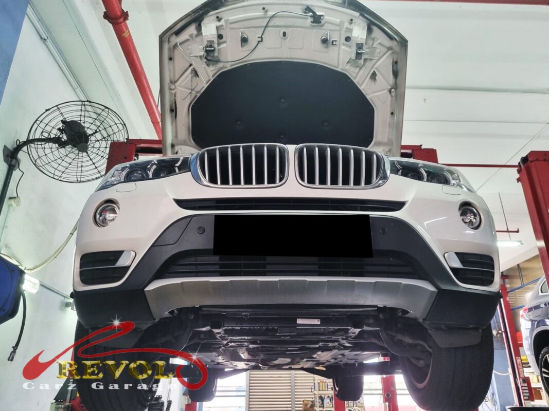 The cooling system checked on the BMW X3 with the engine overheating.