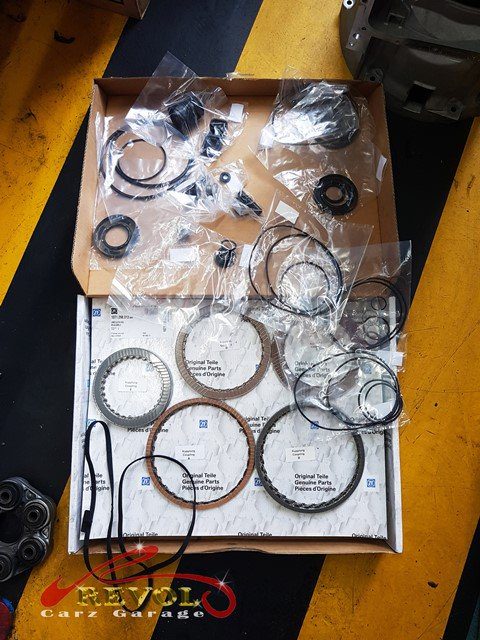 Another section of the gearbox after cleaning.