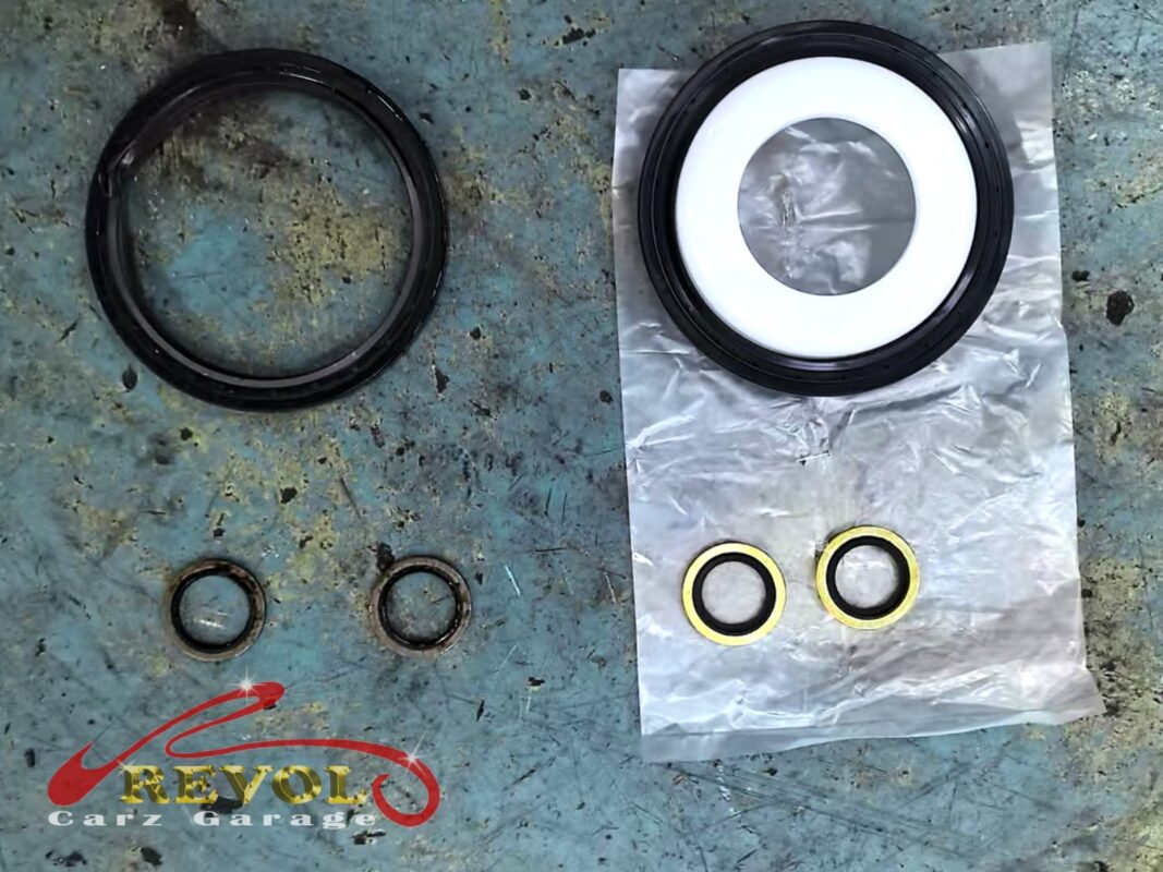 Everything reassembled to torque, with a clean dry bellhousing.