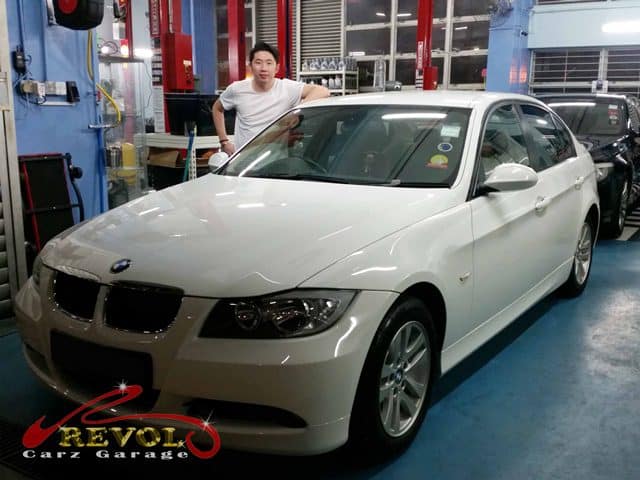 Mr Kenny's BMW E90 arrives at the workshop with its oil consumption issue.
