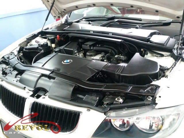 The engine parts professionally reassembled, the consumption resolved.