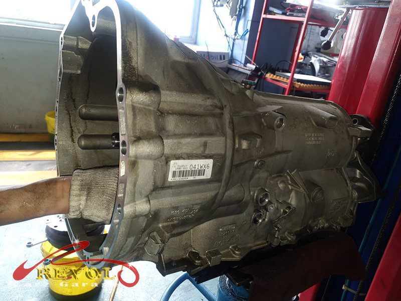 Both mating faces cleaned back to bare metal.
